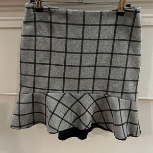 Loft Gray and Black Skirt - Size XSP